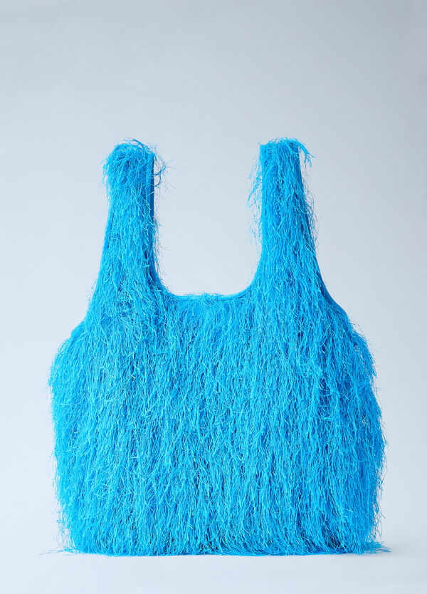 Dries Van Noten Marche Medium Tote Bag Blue dvn0264037